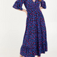 🔥🐆 Letzter Tag Promotion 49% RABATT - 👗 Leopardenkleid mit geraffter Taille