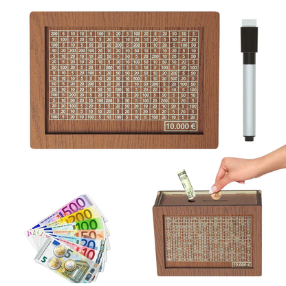 🔥Neujahrsangebot €11,99!!💰Bargeld-Sparbox aus Holz💥