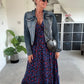 🔥🐆 Letzter Tag Promotion 49% RABATT - 👗 Leopardenkleid mit geraffter Taille