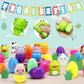 🎉Letzter Tag 49% Rabatt🐣24 Stück Ostereier Gefüllt mit Langsam Aufsteigenden Squishy Spielzeugen