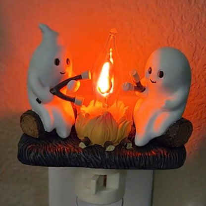 🔥🎃Halloween Vorverkauf 49%RABATT👻2024 Geister-Lagerfeuer-Flacker-Nachtlicht✨Kauf 2 Spar 10%&Kostenlosen Versand