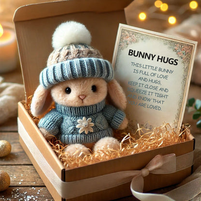 🔥 Letzter Tag: KAUFE 3 ERHALTE 1 GRATIS – Handgefertigtes 🐇 Mini Bunny Hug Süßes Ostergeschenk 🎁