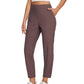 🔥Letzter Tag: 60% Rabatt!⏰👖Damen High-Waist Stretch-Hose mit sicheren Reißverschluss-Taschen, figurschmeichelnder Cropped-Schnitt für Büro, Sport & Alltag ✨