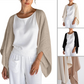 💖 Sonderpreis £16.99🔥 Letzte 3 Stunden!!💝Damen lockerer Cardigan mit 3/4-Ärmeln und offener Vorderseite