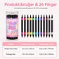 🥳💞Letzter Tag Verkauf €14.99!!🖌️🎨24-Farben Nagel-Art-Stifte Set – Zwei Spitzen, endlose Kreativität! 💅 Präzise Linien, schnelles Trocknen, Salon-Qualität ✨