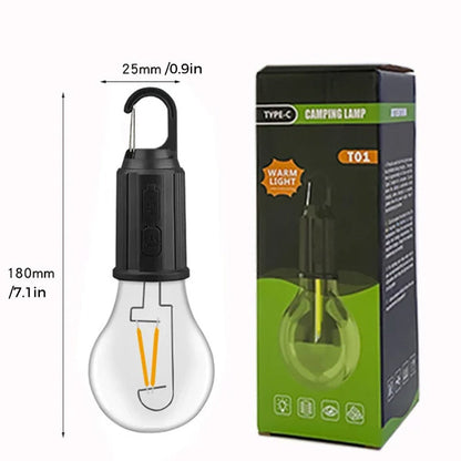🔥LETZTER TAG VERKAUF 49% RABATT 🎁Retro Neues Outdoor Camping Typ-C-Lade-Glühbirnenlicht